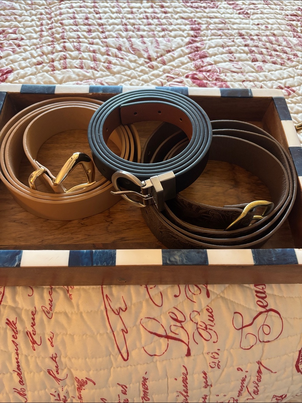 Lane Bryant Women's Belt Trio in Tan, Black, and Brown. 3X